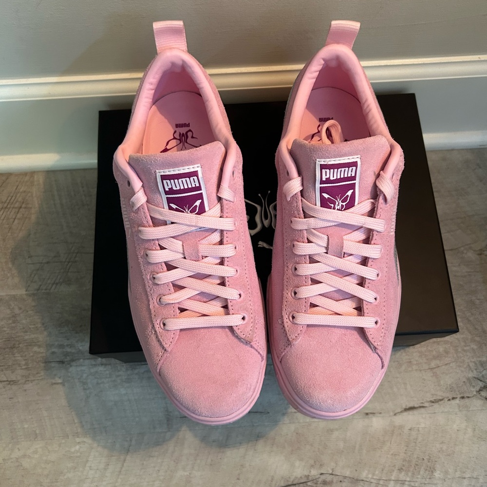 Dua Lipa Collaboration Special Edition Pink Pumas Size 8.5 - Picture 6 of 11